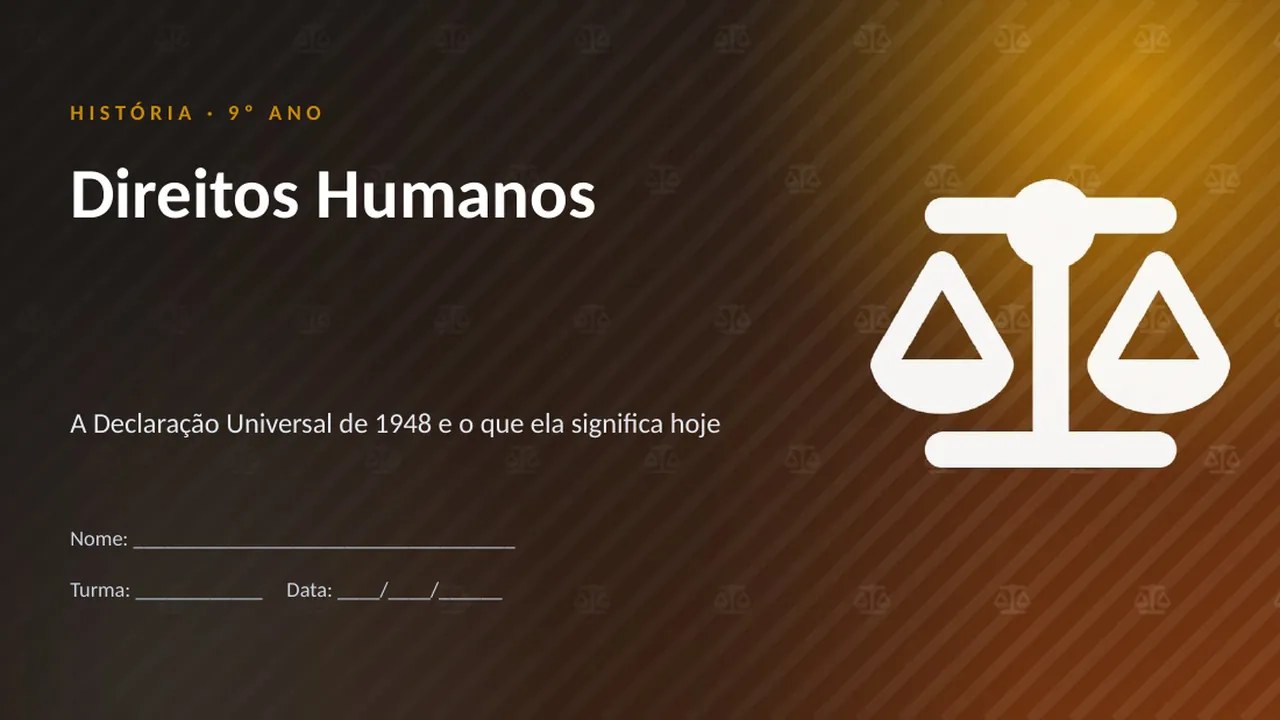 Capa da apresentação Direitos Humanos