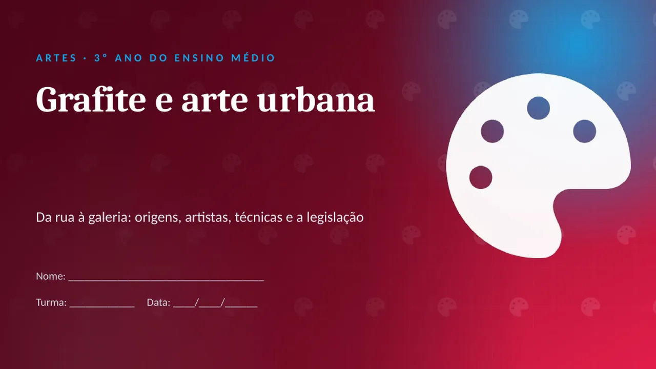 Capa da apresentação Grafite e arte urbana